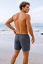 Men's Swim Shorts Quick Dry Short Length Lace up Elastic Waist Zipper Pocket Swimming Pool Shorts - 5