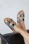 Aroya Women's Stone Detailed Daily Comfort Slippers Black