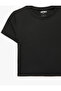 Slim Fit Short Sleeve Crew Neck Crop Sports T-Shirt - 5