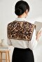 Papuç Sepeti Wildline Leopard Patterned Women's Shoulder Shawl – Scarf Collar (Collar) - 4