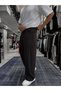 Coffee-Colored Layered Loose-Fit Fabric Trousers Es-80-53 - 3