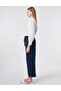 Wide Pocket Muslin Trousers Dark Navy Blue - 3