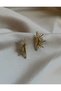 Zircon Stone Sun Earrings