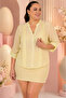 Plus Size Notched Collar Buttoned Tencel Fabric Comfortable Fit Women's Shirt - 6