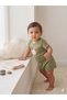 Cotton Cute Animal Embroidered Top and Bottom Two-Piece Baby Set - Snap Fastener Bodysuit & Shorts - 4