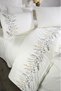 Montana Cotton Satin Embroidered 6 Piece Duvet Cover Set Cream - 8