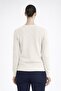 Ecru Crew Neck Women's Sweater - 2