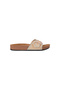 Platform Women's Slippers with Stones and Buckles - 2