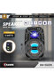 مكبر صوت محمول مع ميكروفون، قوة 5 واط، إضاءة LED، بلوتوث، USB، وصوت قوي، طراز KW-52239