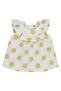Floral Print Ruffle Set for 6-18 Months - Mustard - 2