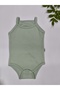 4-Piece Colorful 100% Organic Cotton Baby Bodysuit with Rope Straps and Snap Fasteners - 5