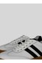 Kelva Women's Soft Leather Double Striped Lace-Up Round Toe Rubber Sole White Tongue Detailed Sneaker Sports Shoes 1 cm - 3
