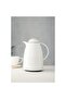 1 Lt Thermal Insulated Tea and Cold Water Thermos Soft White (Keeps Hot for 12 Hours & Has Glass Inside) Lütfe
