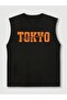 Men's oversized crew neck sleeveless t-shirt - longline