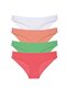 Glb-Stl41414 4 Pieces Super Eco Set Lycra Women's Slip Panties 526