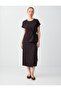 Bitter Brown Relaxed Fit Waist Tie Woven Skirt