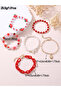 Pack of 6 - Strawberry Charm Bracelet - 5