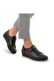 Bridge 6 Point Anatomical Sole Heel Spur Genuine Leather Women's Shoes Black - 2