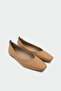 Caddy Genuine Leather Flat Women's Nude Classic Ballerinas - 2