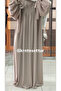 Dress with Tied Sleeves (Medina Silk)