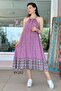 Halter Neck Viscose Dress 6Y192 - 3