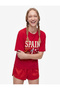 Comfortable Fit Crew Neck Short Sleeve Football Themed Printed T-Shirt - 2