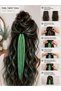 Green Twist Braided Hair Clip – Bohemian Festival Hair Accessory - 2