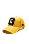 Yellow Mesh Hat with Letter Patch Detail |   Sports Hat Suitable for Daily Use