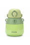 Modern Green Stainless Steel Vacuum Flask with Comfortable Carry Handle 1000 ml