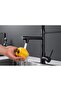 Kitchen Faucet with 2 Function Sprayer, Pull Down Sprayer Stainless Steel Kitchen Tap | Basin Sink Tap Faucets Dual Function For Farmhouse Laundry Utility Rv Wet Bar - Black - 2