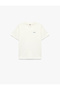 Short Sleeve Crew Neck Cotton T-Shirt with Label Detail