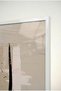 Beige, Brown and Black Brushstroke Abstract Glass Painting - White Metal Framed Home, Business and School Painting - 4