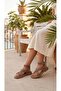 202 Women's Comfortable Flat Shoes with Crossed Ankle Straps and Comfortable Sole - 3