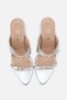 Cansu women's heeled slippers with belt a012 - k525 - 6
