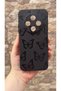 Tecno Spark 30C Compatible Black Butterfly Patterned Silicone Shock Absorbing Classic Protected Rubber Case - 2