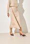 Mink Waist Detailed Midi Length Skirt - 3