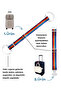 Luggage Top Bag Fixing Belt and Bag Hanging Strap Set Rainbow Color - 3