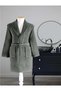 Colored Tek Bathrobe Şalyaka-Anthracite (XXL Size)