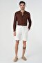 Regular Fit Hakim Collar Men's Shirt - 4