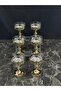 6-Piece Gold Footed Dessert Bowl Luxury Glass Serving Bowl - Stylish Snack Bowl - 200 Cc - 3