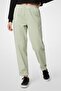 Women Regular Fit Solid Straight Leg Pants, Light Green