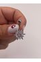 Çiçek Tasarımlı Çelik Göbek Piercing - 8