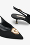 Tessa Women's Accessory Heeled Shoes - Black Nubuck - 5