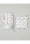 Petal Dreams Oven Mitt and Holder Set White - Pink