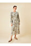 Crew Neck Floral Dress