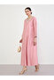 Pink Jalabiya with Zari Embroidery - 2