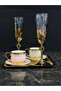 2-Person Sapphire Coffee Presentation Set - Coffee Enjoyment Set with Tray - 5-Piece Coffee Presentation Set - 4