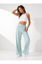 Women's Patterned Wide-Leg Sweatpants Relaxed Fit High-Waist Loose Trousers Daily Wear Home Wear Summer Pajama Bottoms Lightweight Fabric Modern Women's Pants - 2