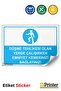 Where There Is a Risk of Falling, Wear Your Safety Harness Warning Sign Sticker 70X100 cm