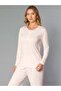 Long Sleeve Pajama Set Viscose Soft Fabric Women's Comfortable Home Wear 89-121
